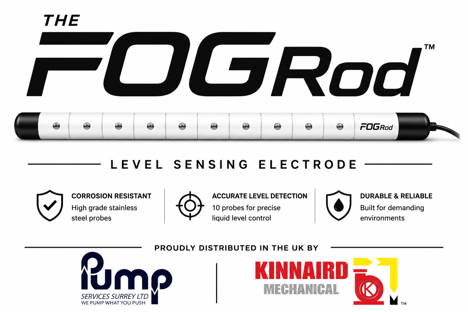 FOGRod level sensing electrode